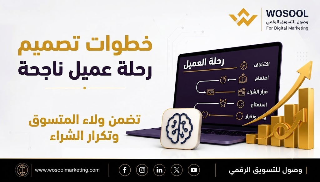 خطوات تصميم رحلة عميل ناجحة تضمن ولاء المتسوق وتكرار الشراء
