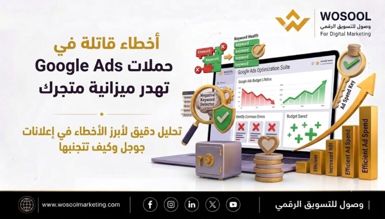 أخطاء قاتلة في حملات Google Ads تهدر ميزانية متجرك وكيف تتجنبها