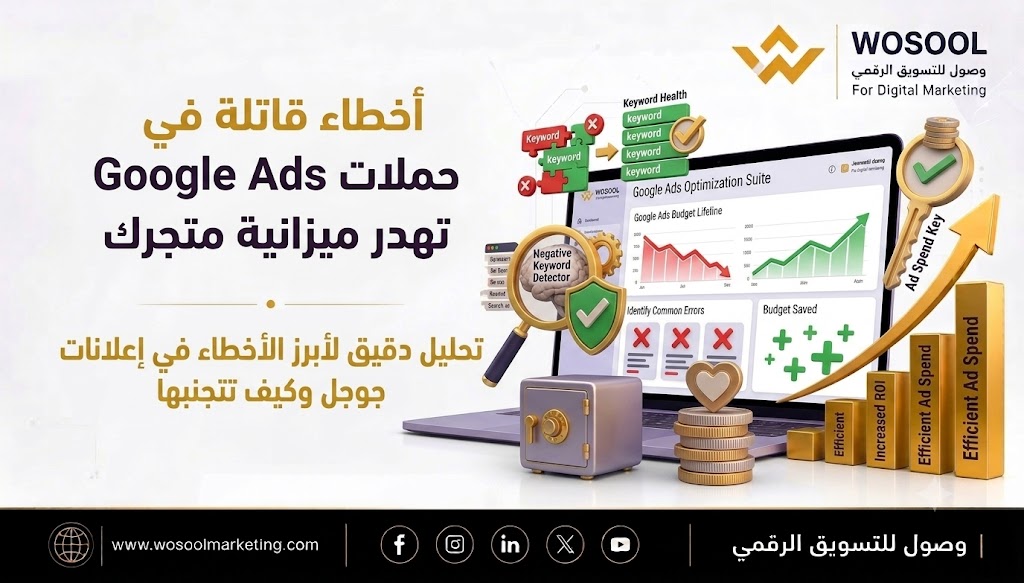 أخطاء قاتلة في حملات Google Ads تهدر ميزانية متجرك وكيف تتجنبها