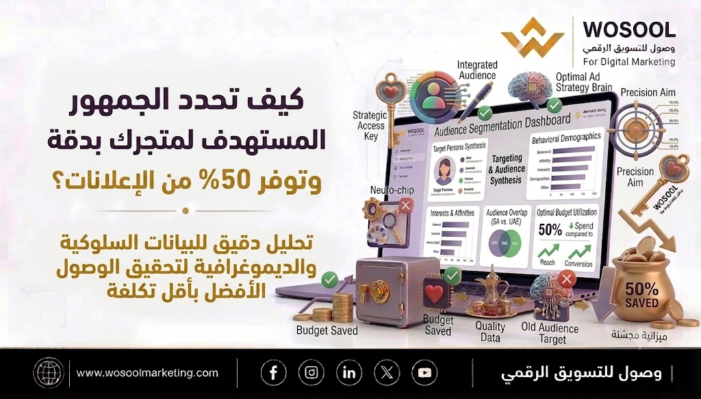 كيف تحدد الجمهور المستهدف لمتجرك بدقة وتوفر 50% من ميزانية الإعلانات؟
